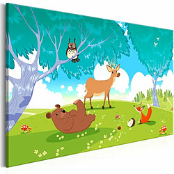 Paris Prix Tableau Imprimé Friendly Animals Wide 60 x 90 cm