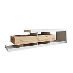 Acheter Bestmobilier Olga - meuble TV - bois et blanc - 198 cm - style scandinave