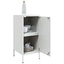 Acheter vidaXL Buffets 2 pcs blanc 36x39x79 cm acier