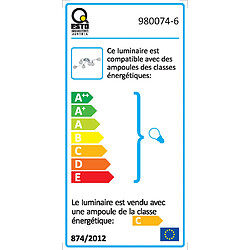 Esto Lighting Applique 6 spots Serena - Métal Brossé