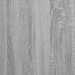 Vidaxl Cadre de lit sonoma gris 75x190 cm bois d'ingénierie pas cher