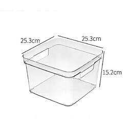 Universal Boîte de rangement en plastique transparent avec poignée, boîte de rangement en plastique pour cuisine/placard, rangement à domicile, réfrigérateur |