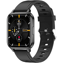 Chrono Montre intelligente pour femmes, traqueur de fitness pour hommes, étanche IP68, montre plein écran de 1,8 pouces, traqueur d'activité de remise en forme,Noir