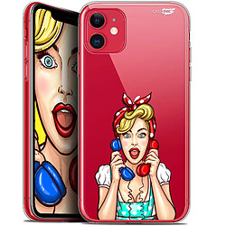 Caseink Coque arrière Apple iPhone 11 (6.1 ) Gel HD [ Nouvelle Collection - Souple - Antichoc - Imprimé en France] Calling Girl