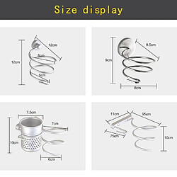 Acheter Wewoo Support de sèche-cheveux mural Crochet suspendu Organisateur Spiral de salle de bain ACH-715210