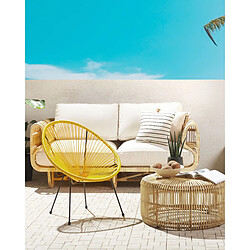 Beliani Chaise de jardin ACAPULCO II Jaune