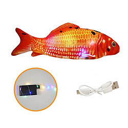 Avis Jouets De Chat En Mouvement Poisson Électrique Réaliste Flopping Wiggle Poisson Carpe Rouge