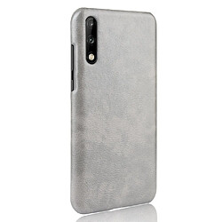 Avis Wewoo Coque Rigide Pour Huawei Enjoy 10s Shockproof Litchi PC + PU Case Grey