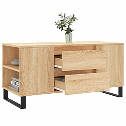 Avis vidaXL Table basse chêne sonoma 102x44,5x50 cm bois d'ingénierie