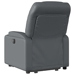 Acheter vidaXL Fauteuil inclinable Gris Similicuir