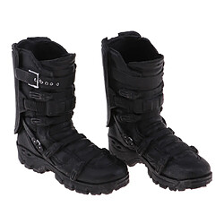 Acheter 1/6 Hommes Chaussures Bottes Noires Accessoires pour 12'' Corps de Figure d'Action