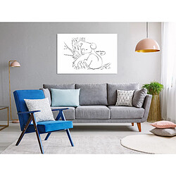 Decoshop26 Tableau toile de décoration murale impression premium en 1 partie sur châssis en bois motif Koala endormi 120x80 cm 11_0014667