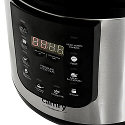 Cuisinière Express Programmable, Mijoteuse, 6 litres, Poêle antiadhésive, 1500, Argent, Camry, CR 6409