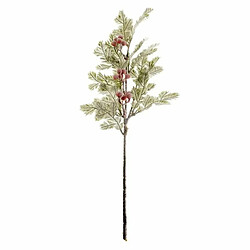 Branche de Baies Marron Glacé 75cm Vert & Rouge