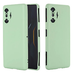 Coque en silicone léger, anti-rayures, avec sangle vert pour votre Xiaomi Poco F3 GT 5G/Redmi K40 Gaming 5G