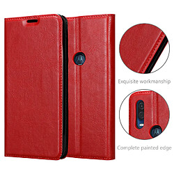 Cadorabo Coque Motorola ONE VISION Etui en Rouge pas cher