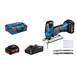 SCIE SAUTEUSE 18V GST18VLI S avec 2 batteries 4Ah chargeur coffret LBOXX BOSCH 06015A5107