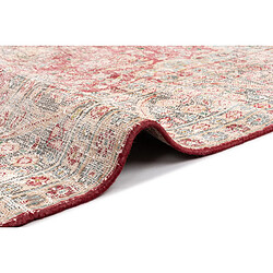 Vidal Tapis de laine 260x180 rouge Vintage Royal pas cher