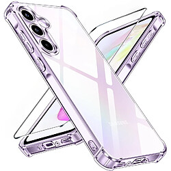 Coque Pour Samsung Galaxy A35 5G Silicone Transparente Angles Renforces + Verre Trempe Little Boutik©