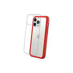 RhinoShield Coque Compatible avec [iPhone 13 Pro Max] Mod NX - Protection Fine Personnalisable avec Technologie Absorption des Chocs [sans BPA] - Rouge