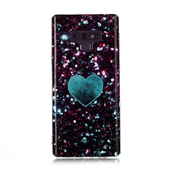 Wewoo Coque Souple Pour Galaxy Note 9 Dessin en couleur Motif IMD Étui de protection TPU Green Love