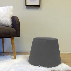 Avis Jardindeco Pouf en velours Dome gris.