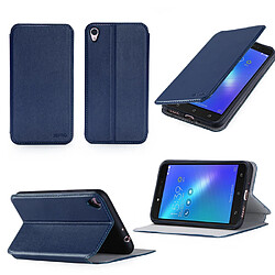 Etui luxe Asus ZenFone Live ZB501KL 4G bleu Ultra Slim Style Cuir avec stand - Housse coque de protection Asus ZenFone Live 5 pouces bleue 2017/2018 - accessoires pochette XEPTIO case