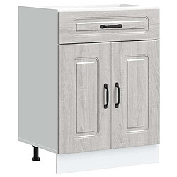 vidaXL Armoire de cuisine Kalmar sonoma gris bois d'ingénierie