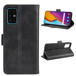 Wewoo Housse Coque Pour Galaxy S11 Double boucle Crazy Horse Business Holster de téléphone portable avec fonction de support de portefeuille de carte noir