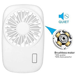 Acheter Ventilateur de Poche ibohr Mini Ventilateur Puissant Petit Ventilateur Portable Personnel Ventilateur de Poche Rechargeable USB Réglable en Vitesse pour les Voyages en Plein Air au Bureau à Domicile, Blanc