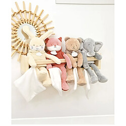 Avis Doudou et Compagnie Doudou lapin beige avec mouchoir - sweety - 25 cm