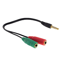 Avis 8 "3,5 Mm Casque Femelle à Double Connecteur Audio Splitter En Forme De Y Mâle