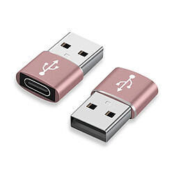 Eko Lot de 3 Adaptateurs USB Type-C vers USB 3.0 Plug and Play Compacts Rose