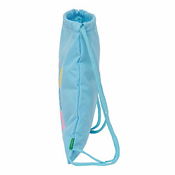 Avis Sac à dos serré par des ficelles Benetton Spring Bleu ciel 35 x 40 x 1 cm