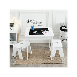 Avis Atmosphera, Createur D'Interieur Table bac + 2 tabourets Fille - Atmosphera