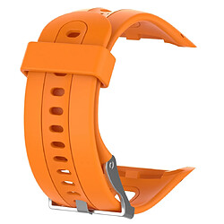 Wewoo Bracelet pour montre connectée Dragonne Sport en silicone Garmin Forerunner 10/15 Orange