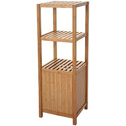 Avis Decoshop26 Etagère armoire meuble pour salle de bain en bambou 110x36x34 cm SDB04023