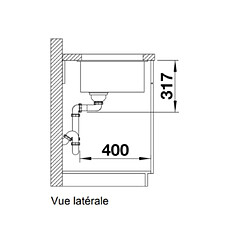 Blanco Evier sous plan Etagon 500-U 522227 pas cher