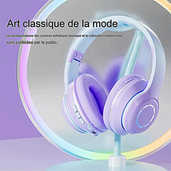 Acheter Écouteurs Bluetooth sans fil, couleur dégradée, casque de musique, lumière LED avec micro, écouteurs de joueur, jolis cadeaux de noël pour enfants, 2024