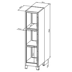 Helloshop26 Casier de bureau armoire meuble de rangement pour bureau atelier chambre acier métallique avec 3 portes acier laqué 180 x 38 x 45 cm gris 03_0006347