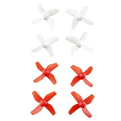 8 pcs cw ccw hélices les accessoires drone lame pour rc quadcopter pièces blanc rouge