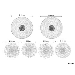 Avis Beliani Décoration murale PINTANO Rond Herbier marin Naturel