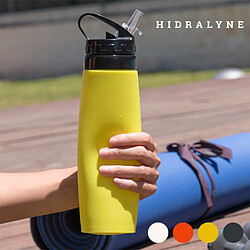 Totalcadeau Bidon de sport en silicone - Sport et camping Couleur - Blanc pas cher