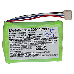 Avis vhbw Batterie remplace HBC 04.909, BI2090B1 pour Télécommande Industrielle (700mAh, 3,6V, NiMH)