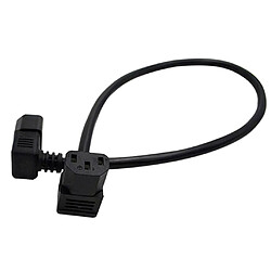 10A IEC 320 C13 à C14 Câble De Rallonge électrique D'angle Pour PC PDU UPS Noir