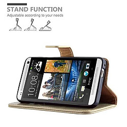 Acheter Cadorabo Coque HTC ONE M7 Etui en Marron