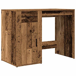 vidaXL Bureau vieux bois 100x49x75 cm bois d'ingénierie