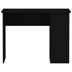 Avis vidaXL Bureau Noir 100x55x75 cm Bois d'ingénierie