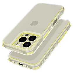 Avizar Coque pour iPhone 16 Pro Coins Antichoc Bumper Jaune