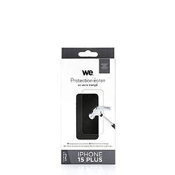 Avis WE Verre trempé APPLE IPHONE 15 PLUS: Protection écran - anti-rayures - anti-bulles d'air - ultra-résistant - dureté 9H Glass